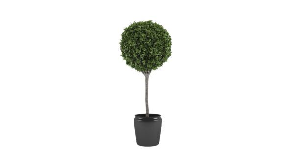 Artificial Topiary Tree in Pot - Faux Outdoor or Indoor Plant