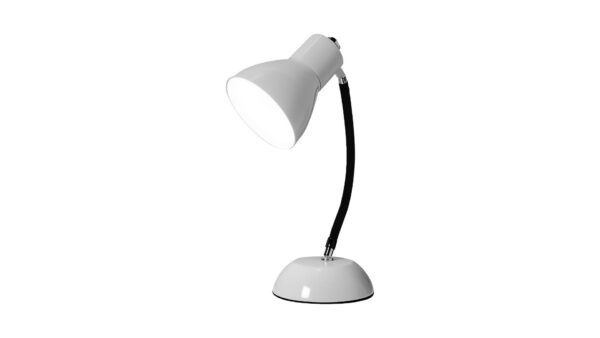 Modern White Desk Lamp with Flexible Gooseneck and Touch Control