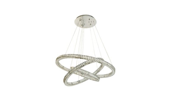 Modern Crystal Chandelier - Contemporary LED Ceiling Light Fixture