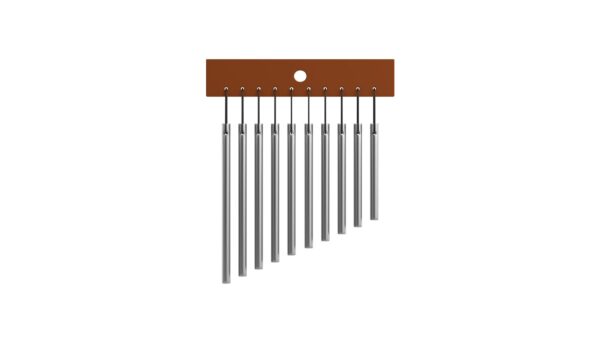 10-Note Wind Chime with Wooden Base - Relaxing Melodic Tones